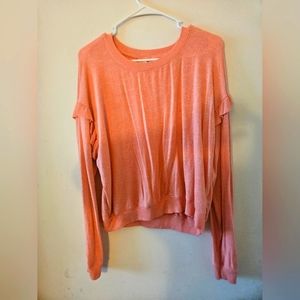 Bright pink womens sweate